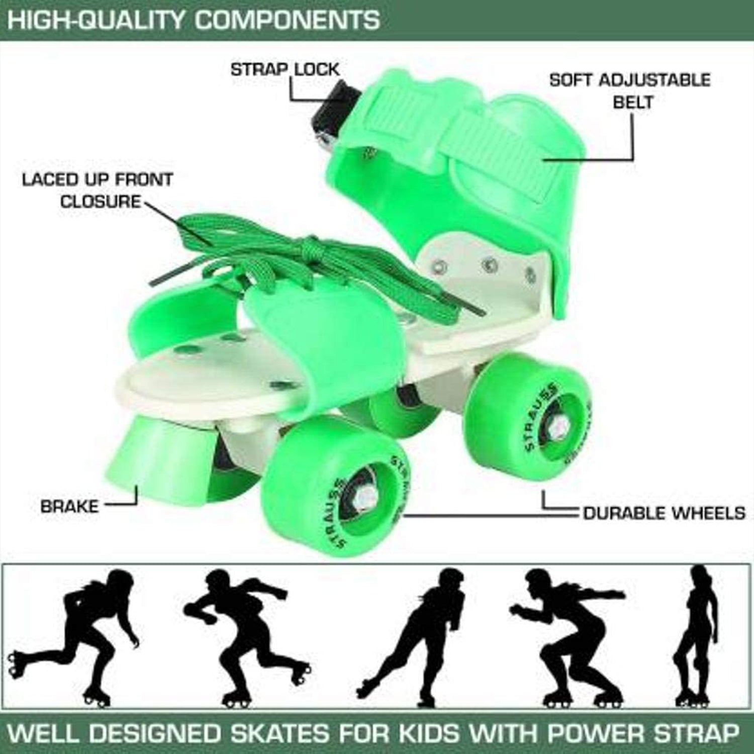 Roller Skates for Kids, Very Adjustable & Comfortable to Use / Roller Skate, Skating / (Pair of 1) Roller Skates for Kids, Very Adjustable & Comfortable to Use / Roller Skate, Skating / (Pair of 1)